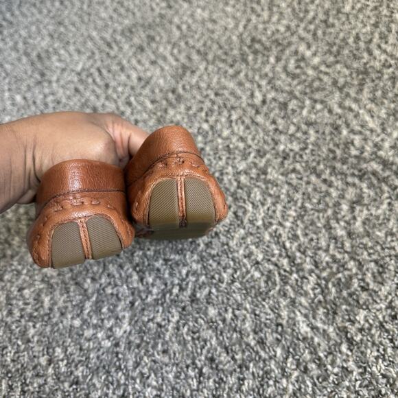 Cole Haan Emmie Drivers 7.5 B Brown Leather Flats Round Toe Shoes Excellent - Picture 8 of 10